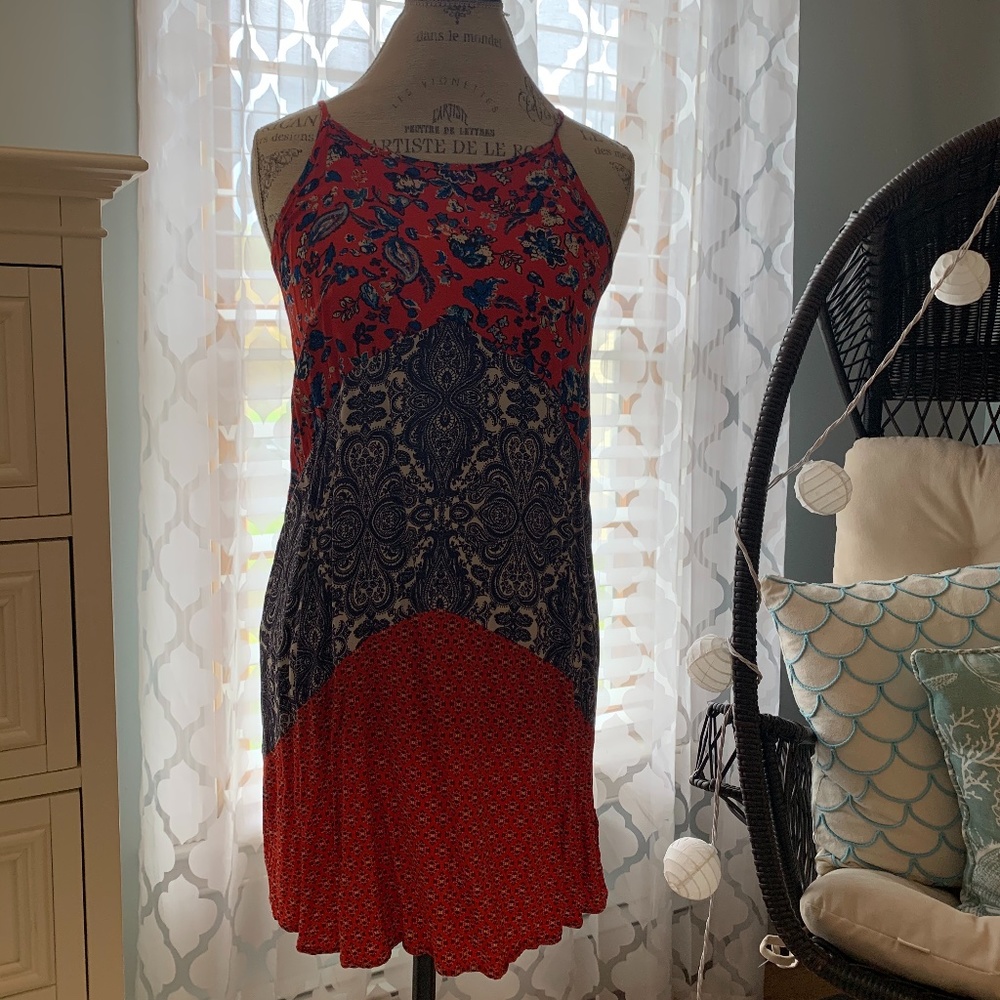 Xhilaration Floral Flowy Tank Top Dress